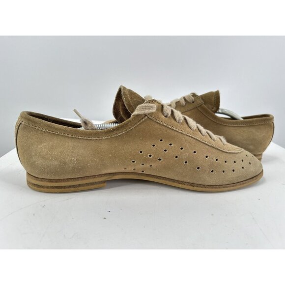 Bottega Veneta Perforated Tan Suede Oxdors Size 44/11-USA main image 16